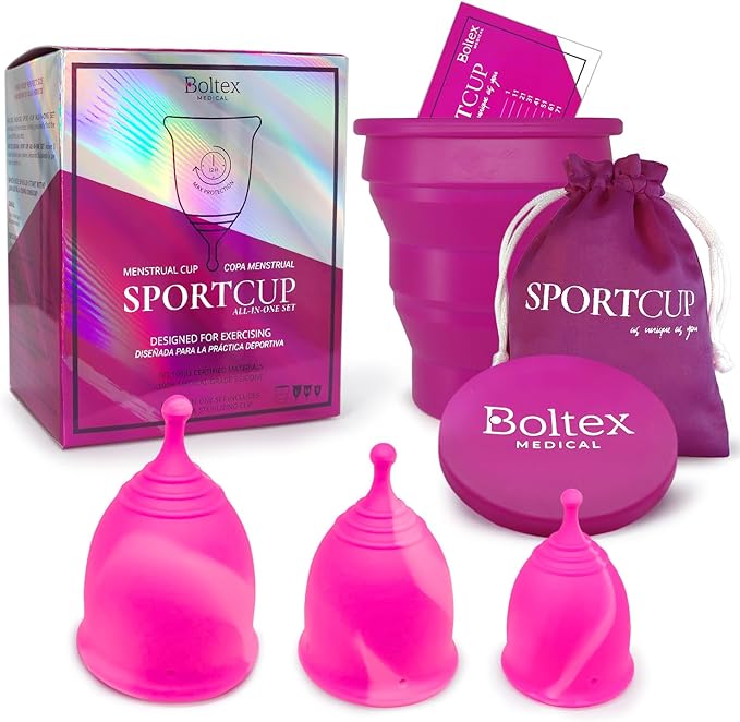 Reseña – Sport Cup All-In-One Set de Bol-Tex Medical: 3 Copas Menstruales con Vaso Esterilizador y Bolsa de Guardado